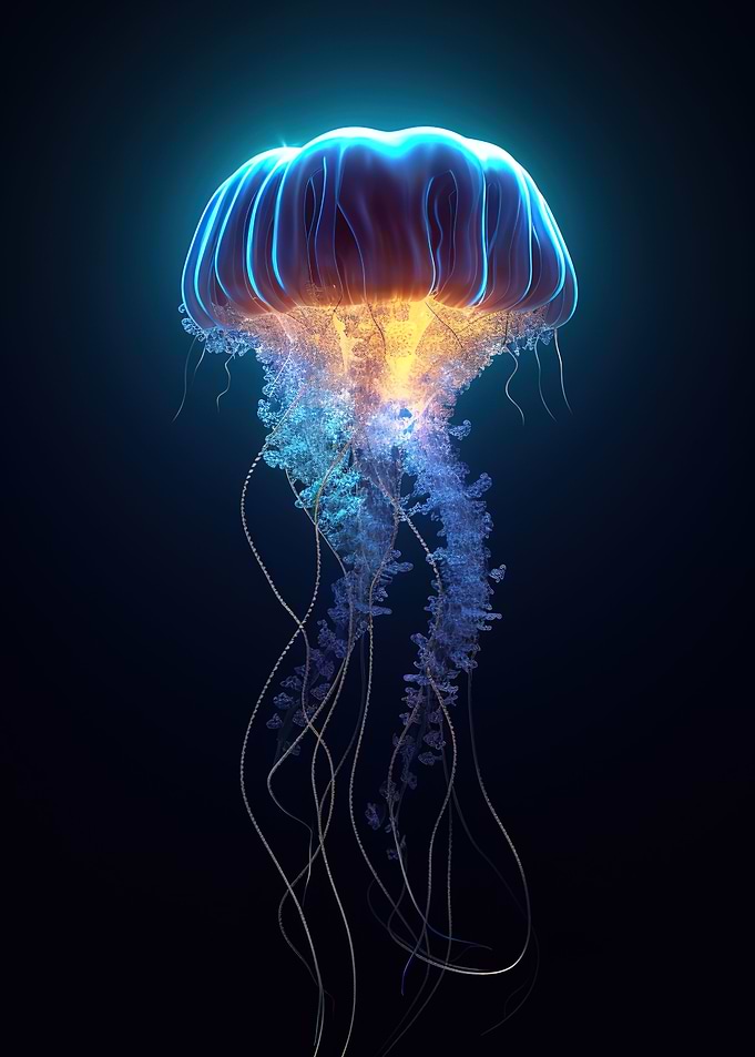 colorful jellyfish