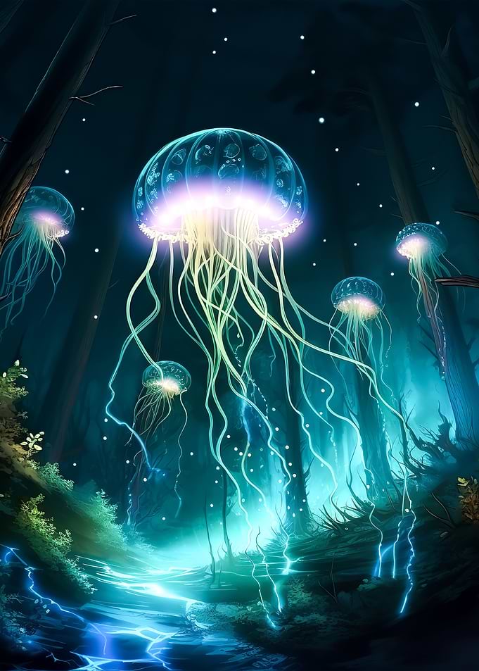 jellyfish blue