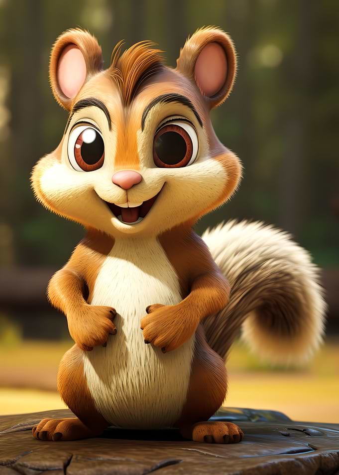 Cute chipmunk