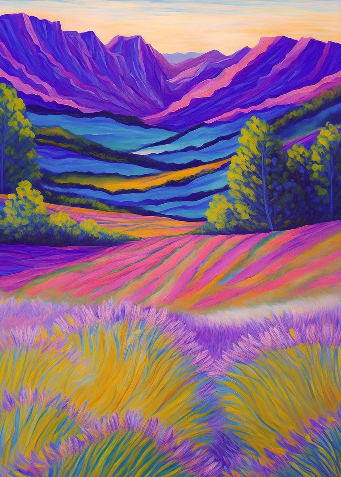 Purple Landscape
