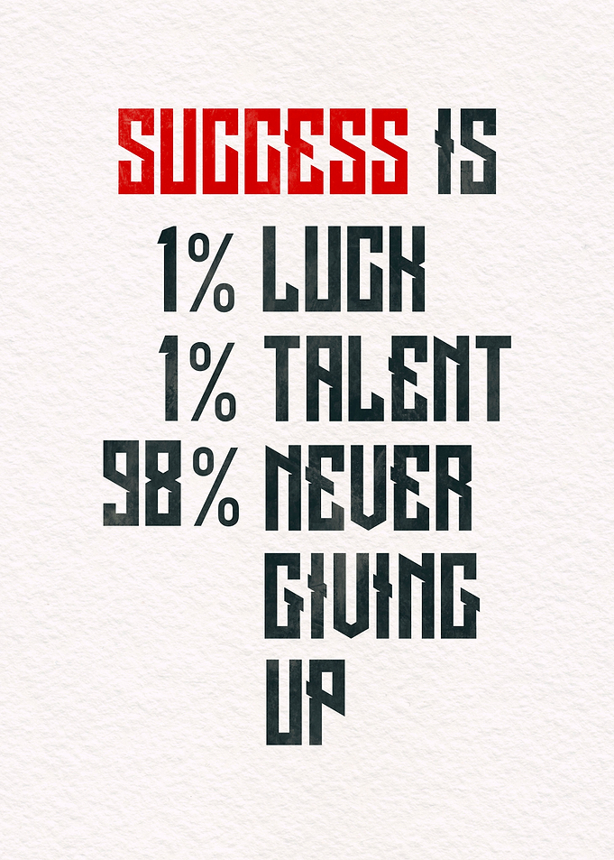 success is on white