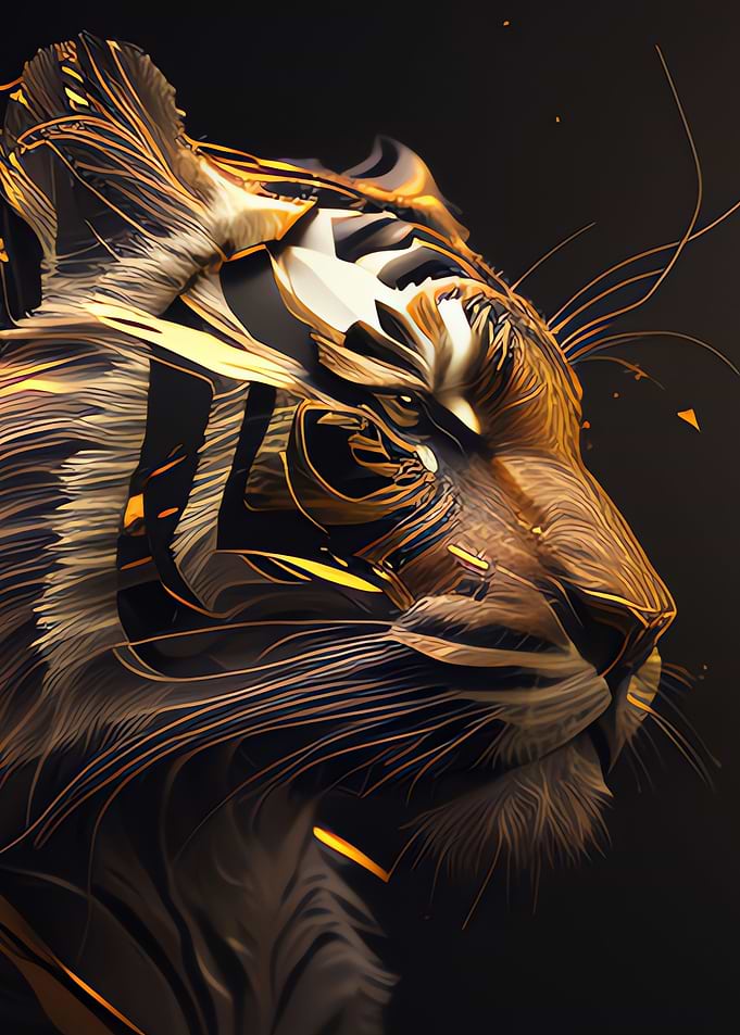 Black and Gold Tiger