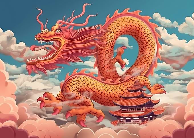 Chinese Dragon Landscape