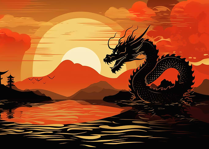Chinese Dragon Landscape