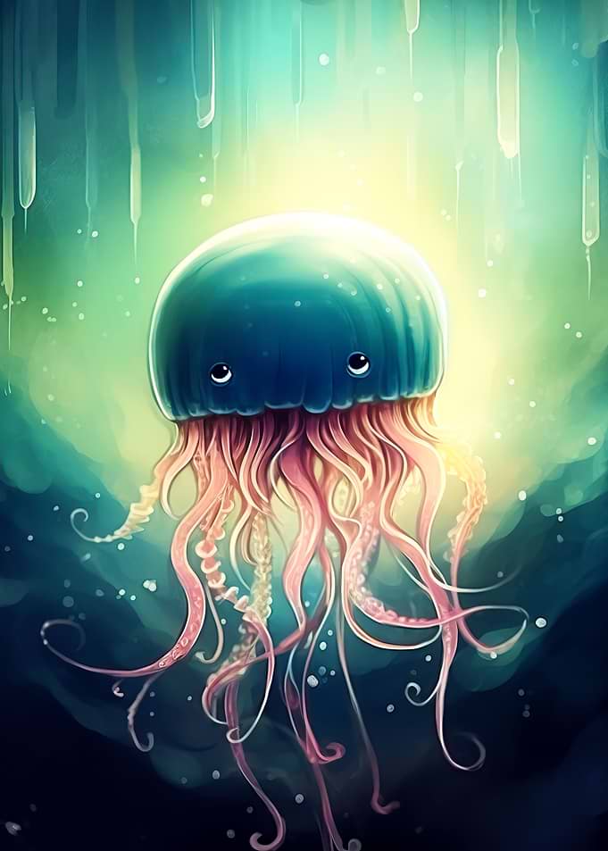 jellyfish blue