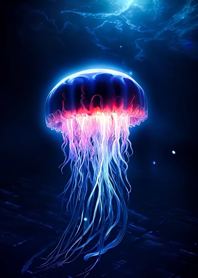 jellyfish blue