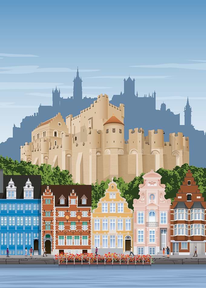 Ghent Travel Print