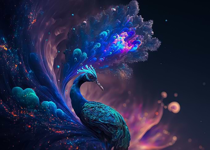 Fantasy peacock