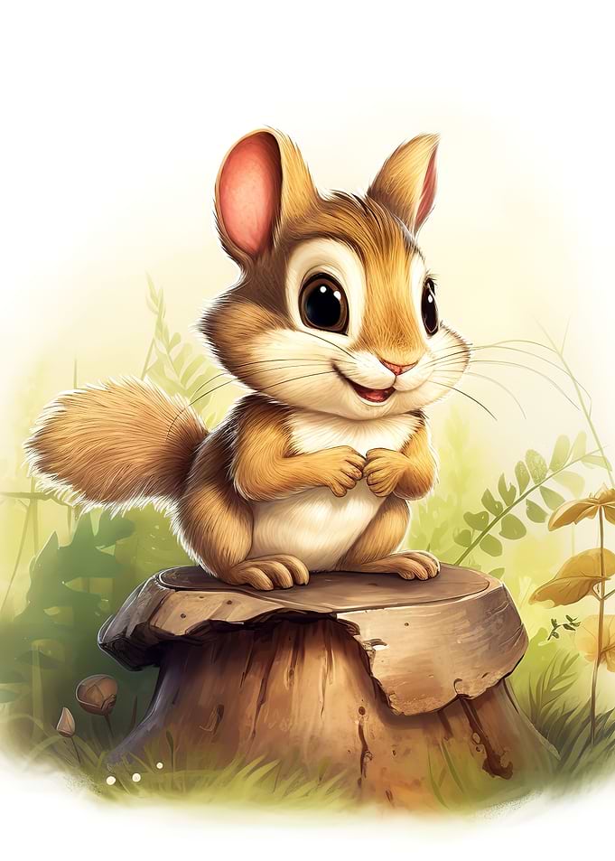 Cute chipmunk