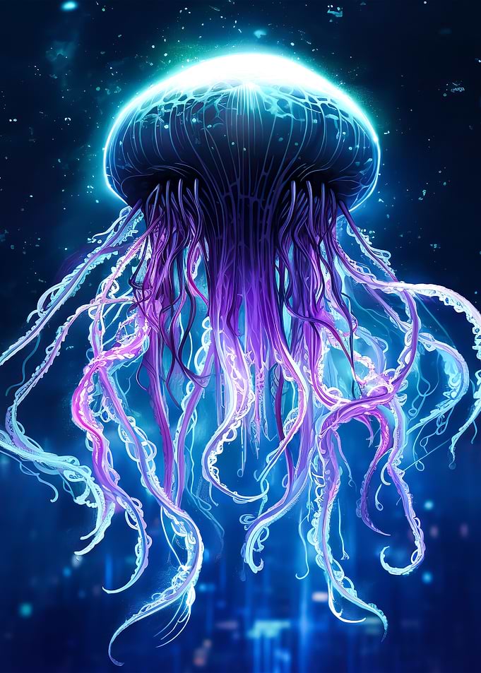 jellyfish blue