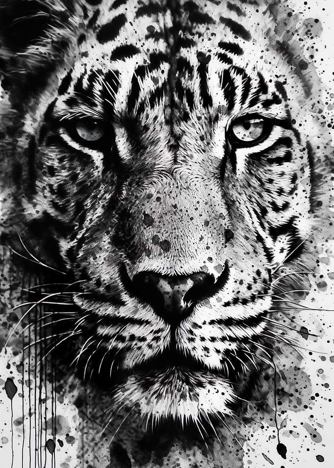 Black And White Tiger