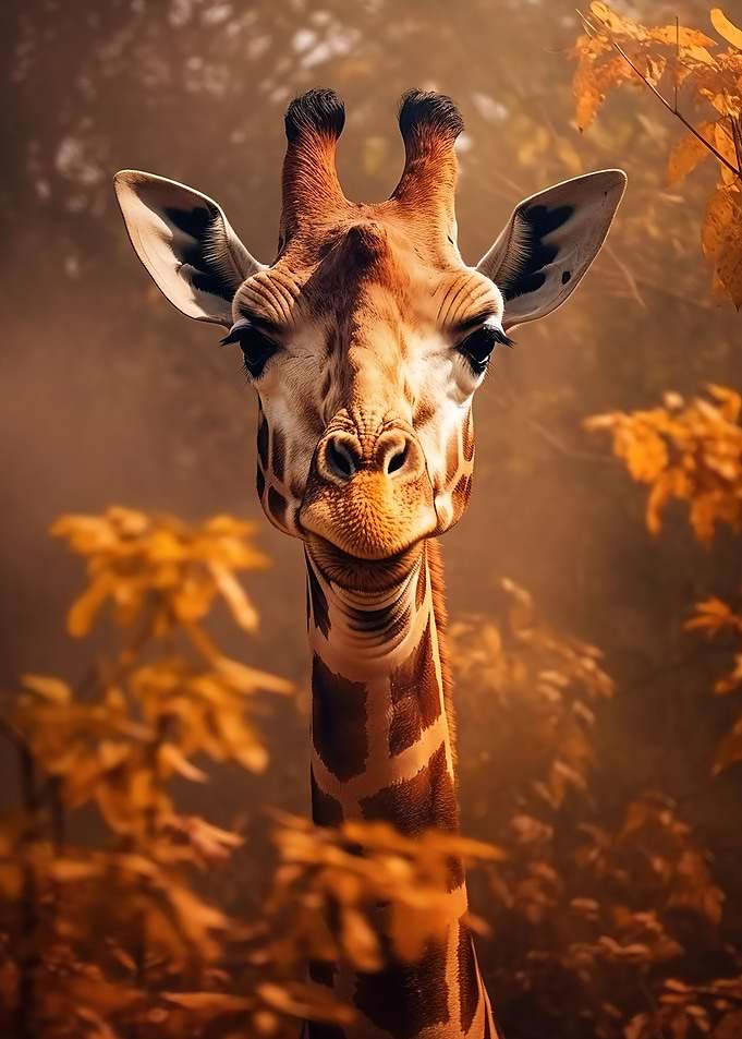 close up giraffe