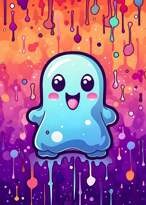 Kawaii Spirit — kids room metal wall art
