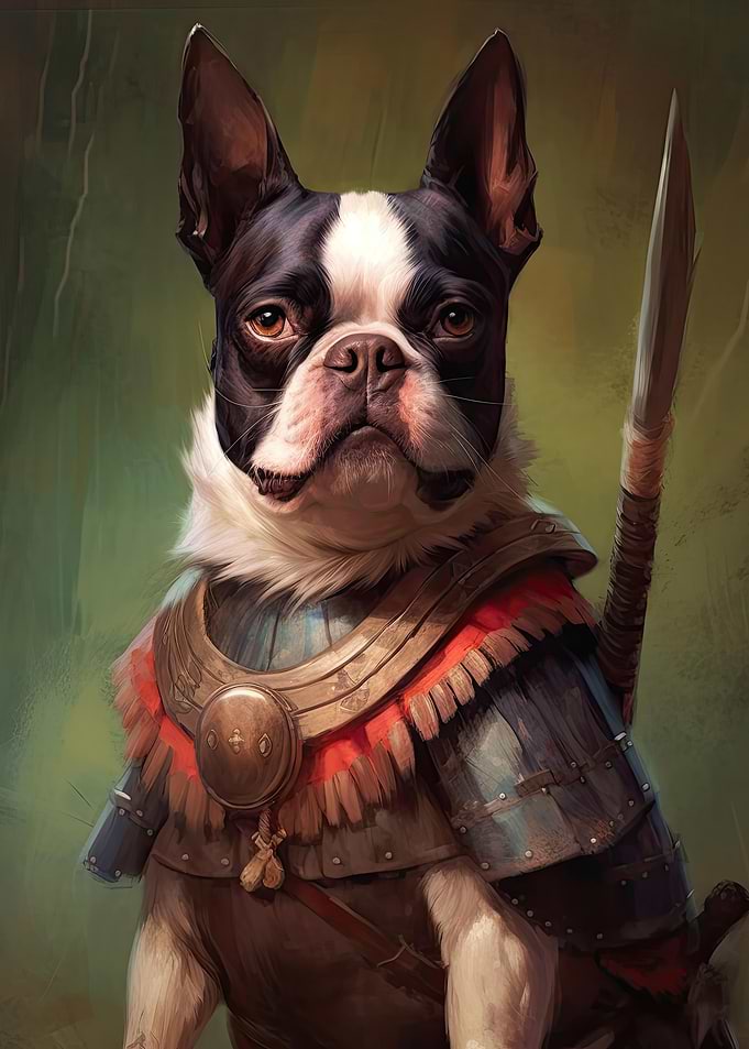 Boston Terrier Viking