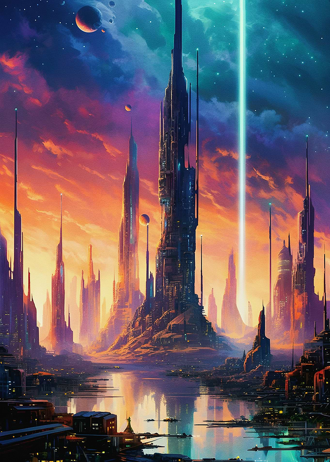 Amazing bulding city space