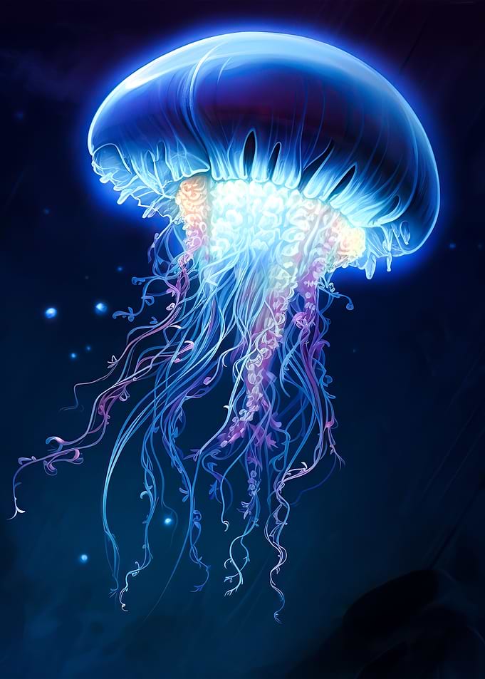 jellyfish blue