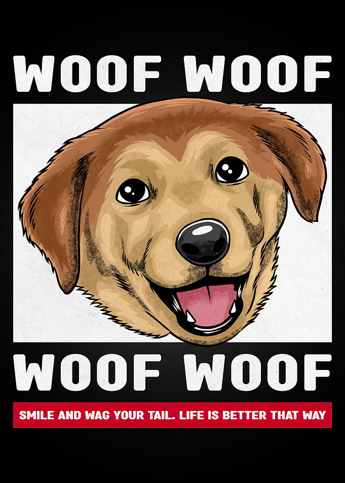 Funny Woof Dog