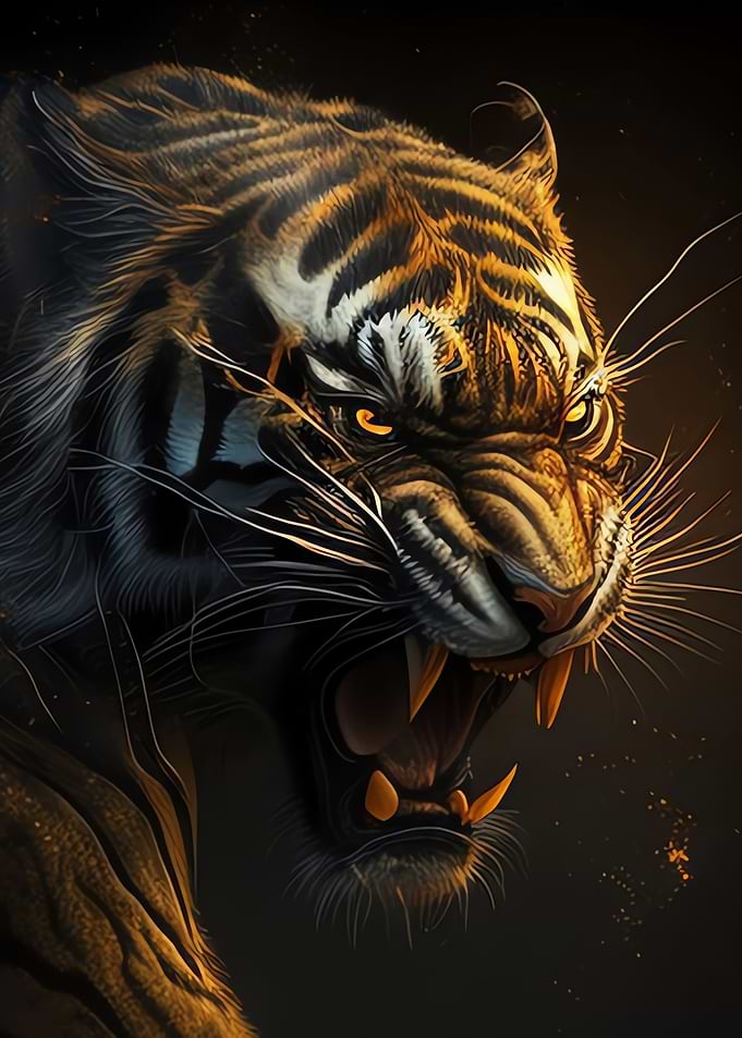 Black and Gold Tiger