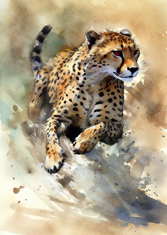 Hunting Cheetah