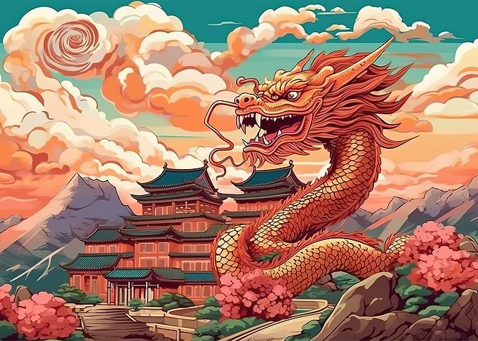 Chinese Dragon Landscape