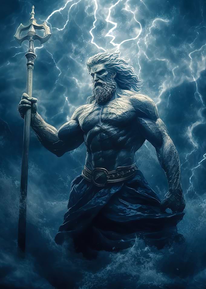 Zeus statue Watercolor