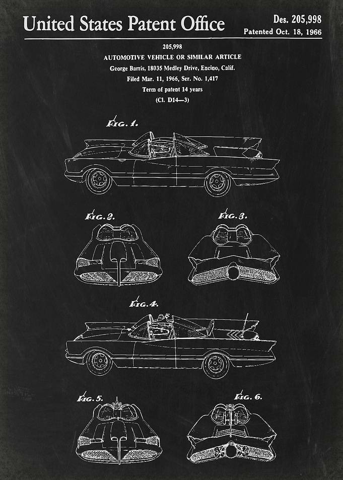 Batmobile patent