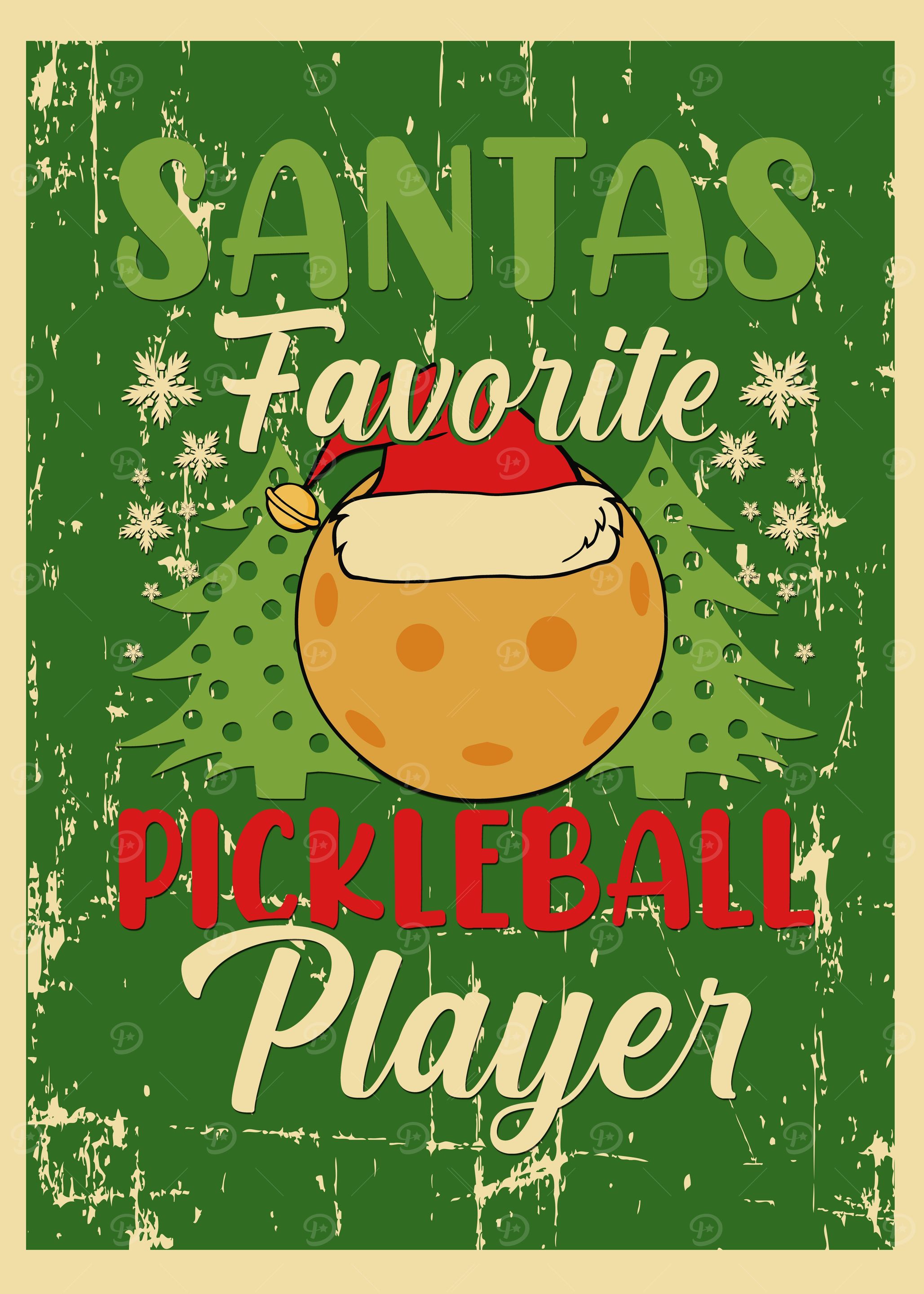 Santa Pickleball Player