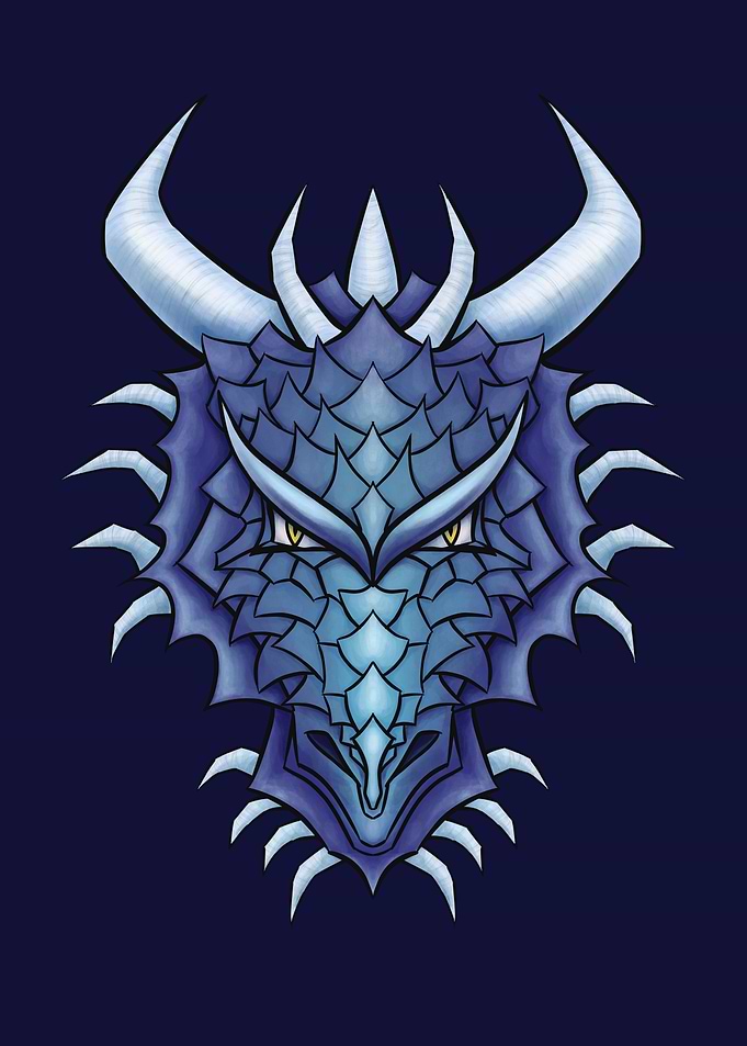 Blue Dragon Head