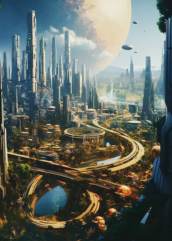 city golden world