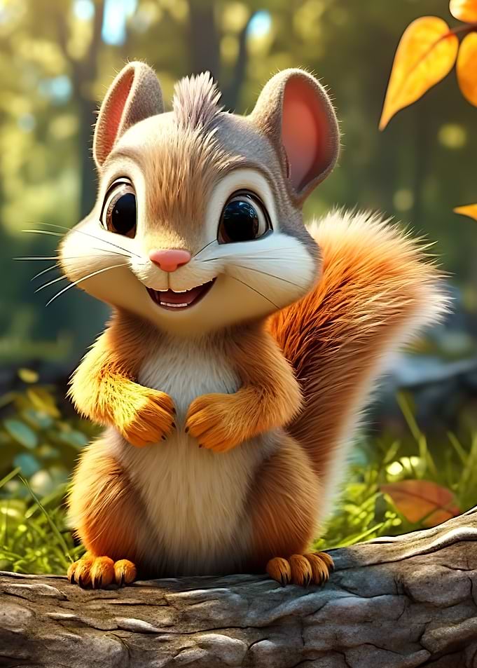 Cute chipmunk