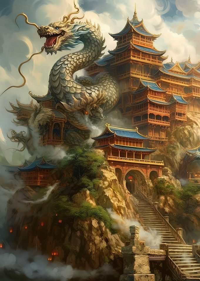 Chinese Dragon Landscape