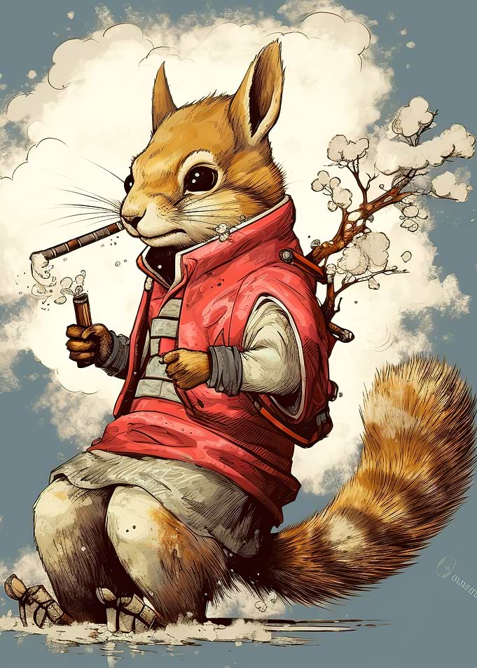 Samurai squirrel