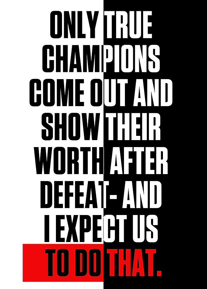 Only true champions come