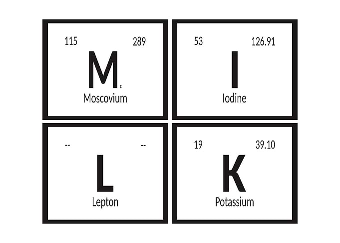 Milk Periodic Table