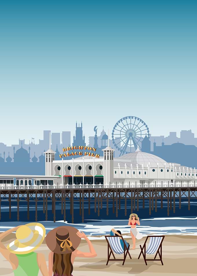 Brighton Travel Print