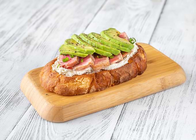 Tuna and avocado toast