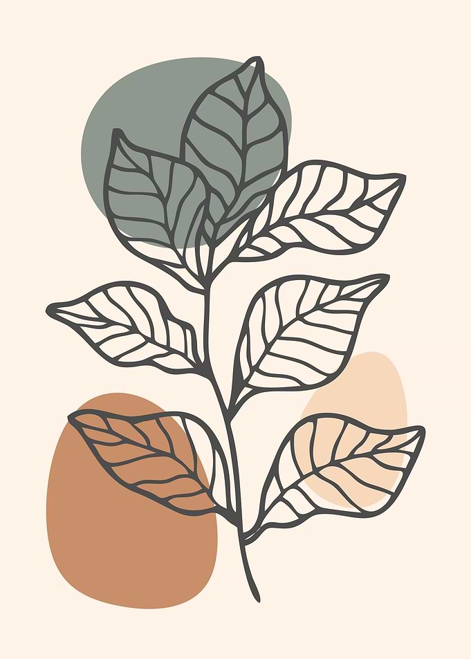 leaves abstract