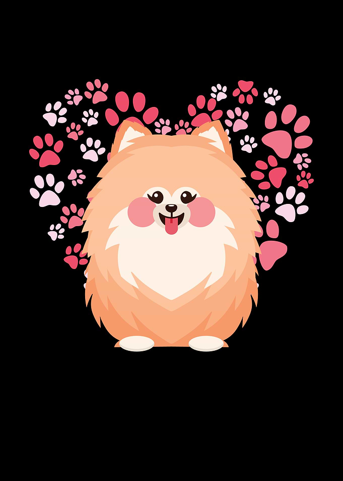 Pomeranian Heart