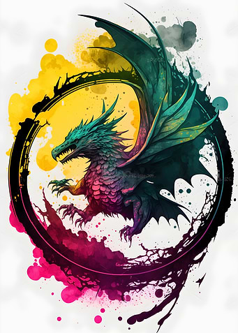 Dragon Art Painting