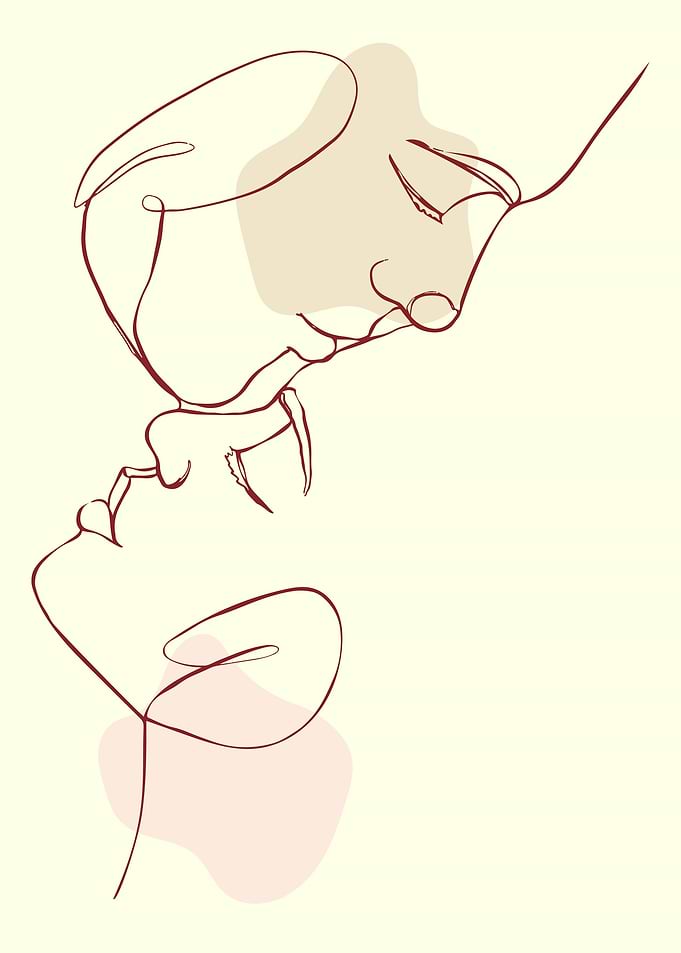 Couple Lineal Art
