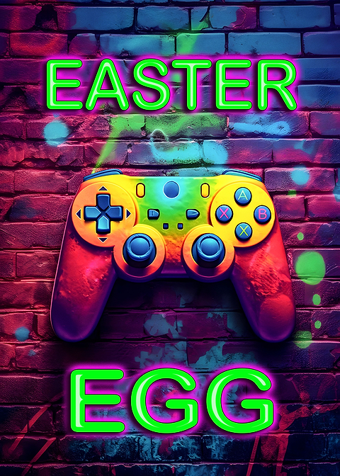 Easter Egg — metal poster wall art