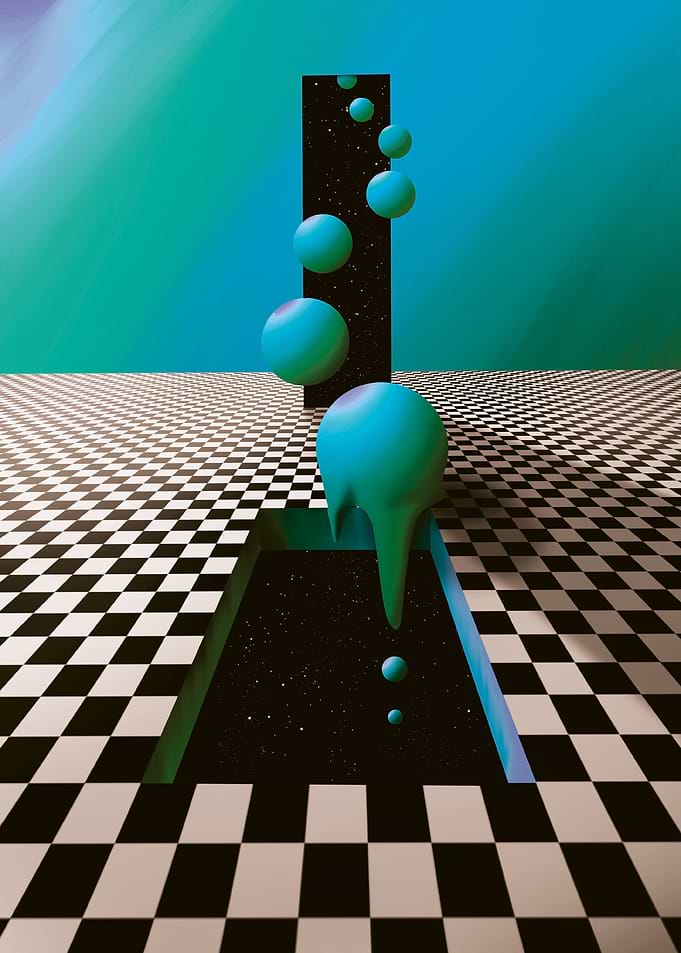 Blue Drop between Gates