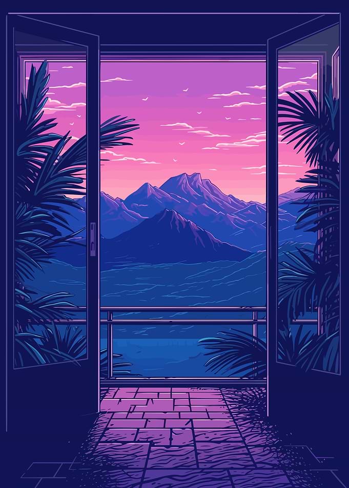 City Synthwave Retro