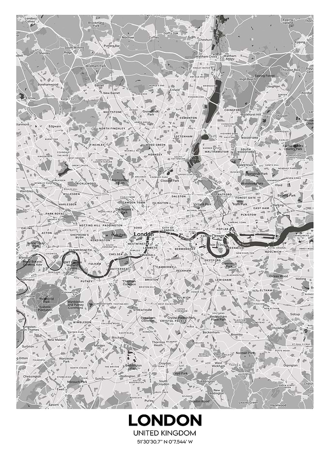 London united kingdom map