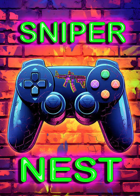 Sniper Nest — metal poster wall art