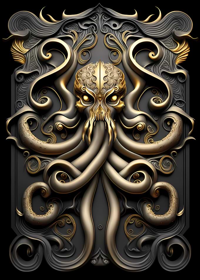 Golden Kraken Cthulhu