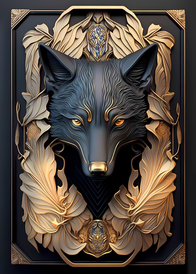 Majestic Wolf Portrait