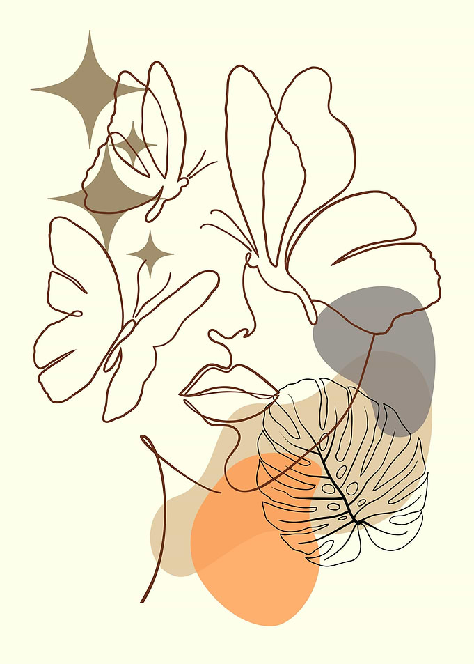 Face Lineal Art