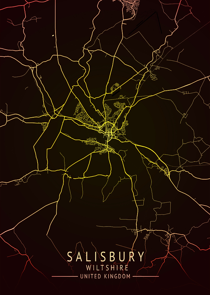 Salisbury UK City Map