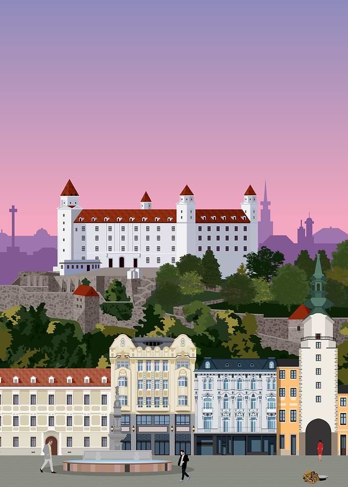 Bratislava Travel Print